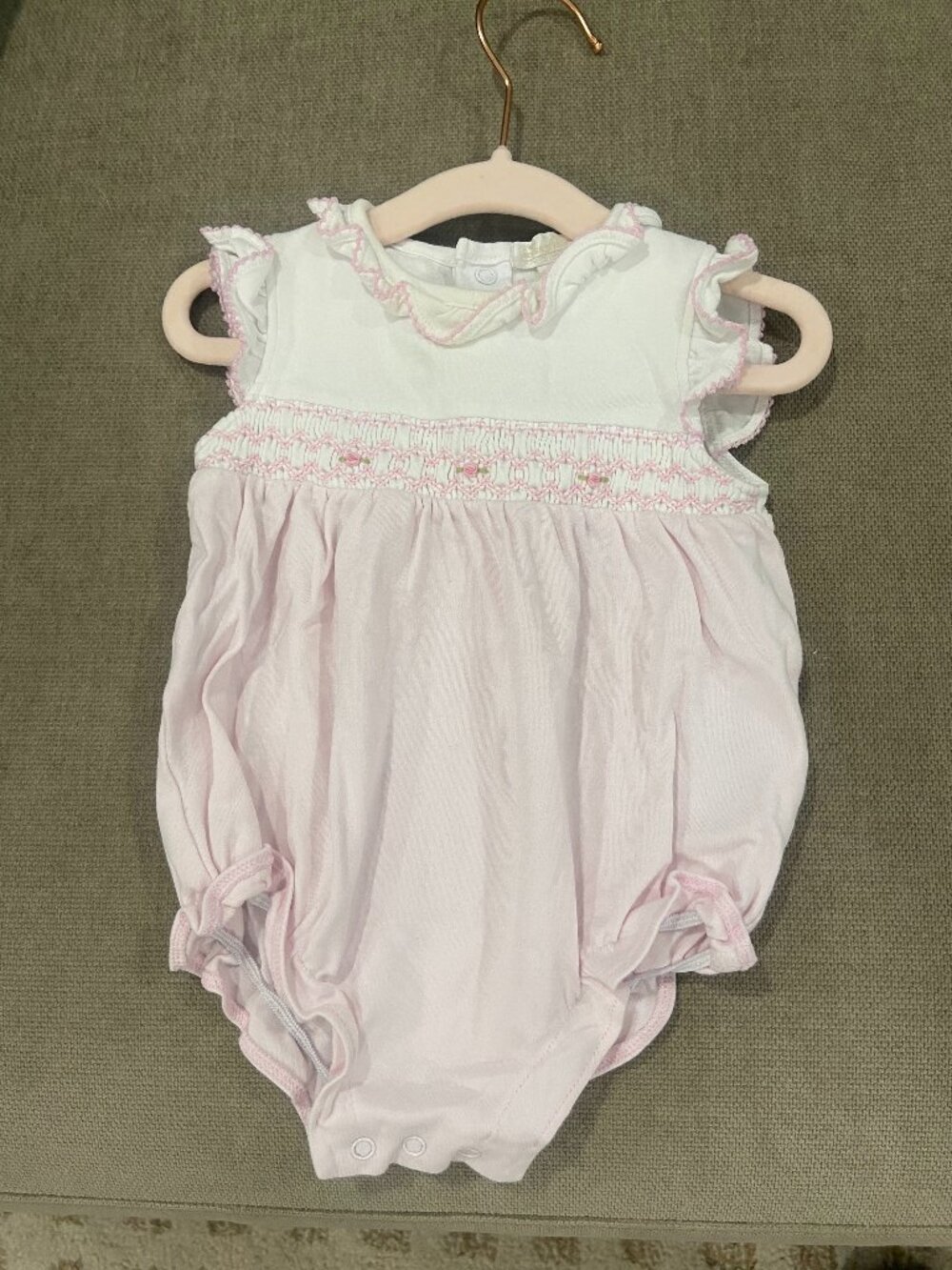 3-6 Month Girls Kissy Kissy Smocked Bubble